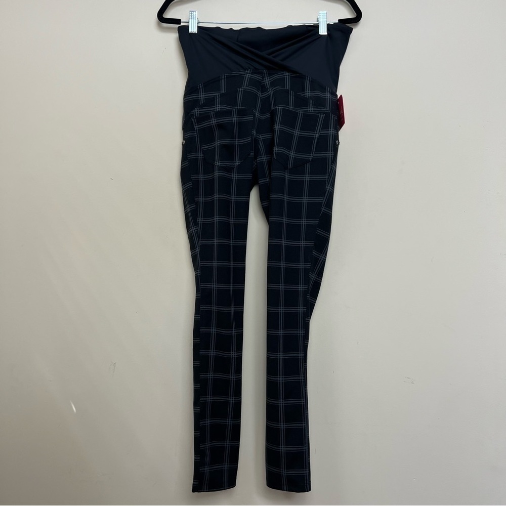 ISABEL MATERNITY Black Windowpane Pants